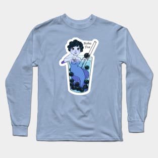 Boba Tea Mermaid Long Sleeve T-Shirt